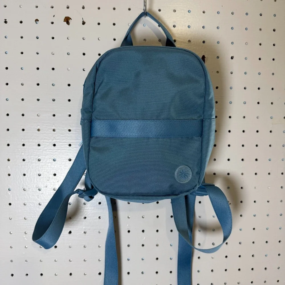 Athleta Girl Power Up Mini Small Backpack Teal Kids Zipper School Travel‎ Bag